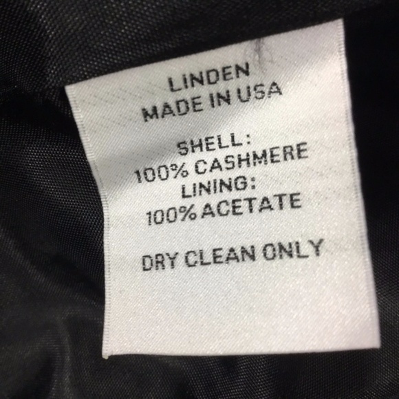 Black Cashmere Designer Coat Goth Steampunk Linden - Picture 6 of 8